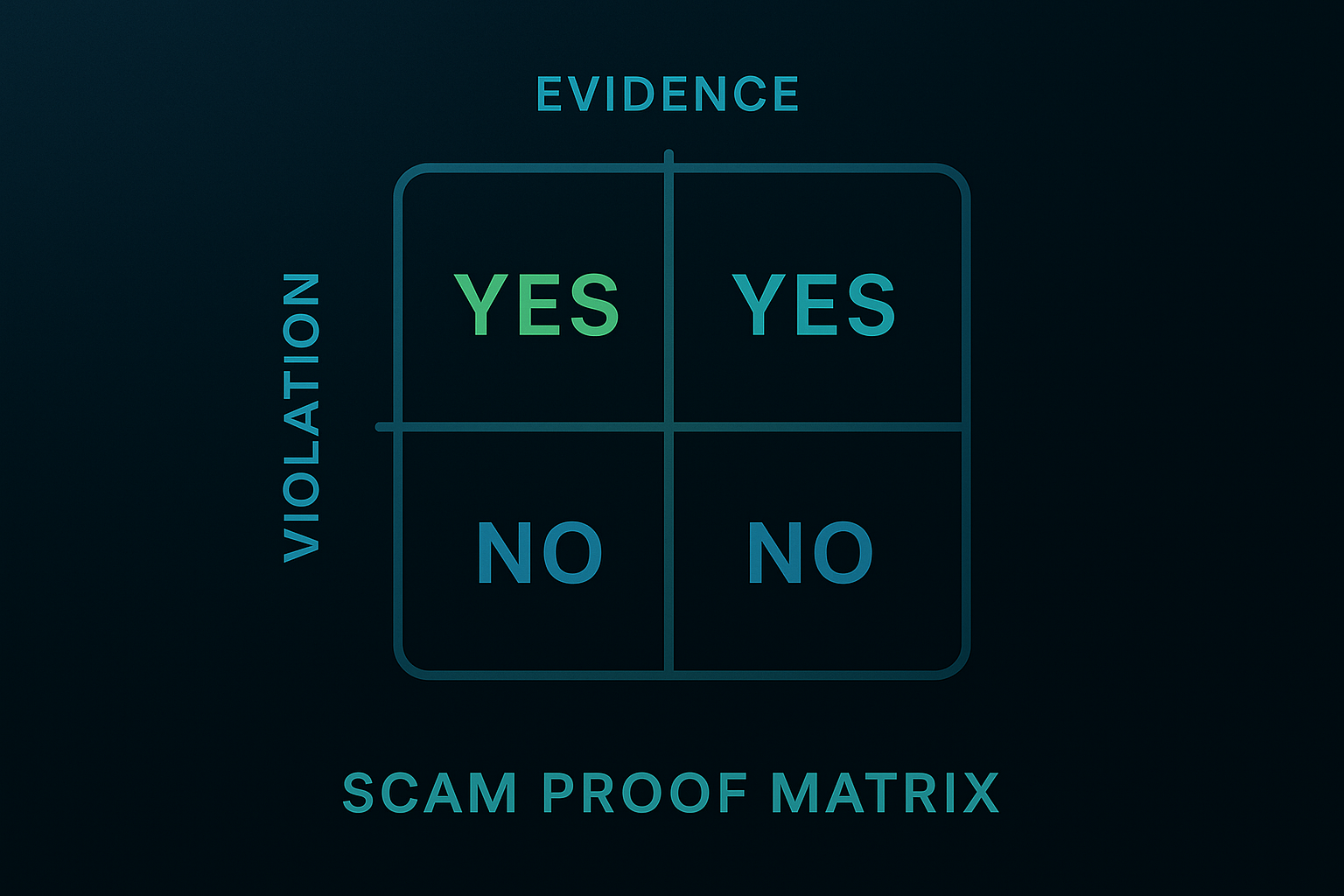 YouTube ban service case test: a report is actionable only when a real violation and solid evidence both exist