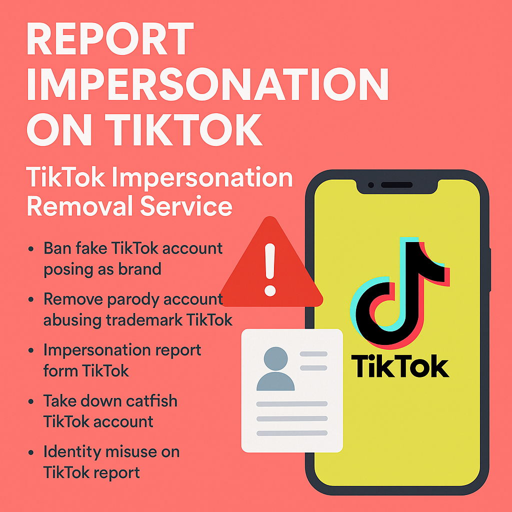 TikTok cases a ban service can action: impersonation, scams, counterfeit and harassment