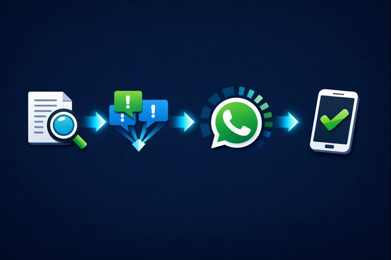 Steps to report a WhatsApp contact or group through the official report tool